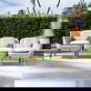 Inou Elements Modular Three-seater Sofa, Outdoor Furniture by Crescent Garden, 6'9.3" width x 2'2.4" height x 2'3.8" depth thumbnail 2