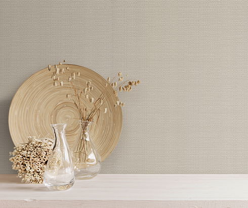 Bali Basketweave Beige Wallpaper