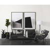 Kira I Small White Pinstripe Ceramic Vase, by Mercana, 4.92" length x 4.92" width x 17.72" height thumbnail 3