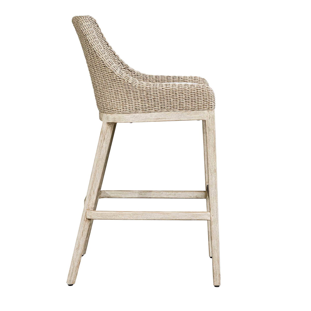 Paloma Outdoor Wicker Bar Stool, Furniture by Uttermost, 21.2" width x 44.7" height x 24.4" depth View 8