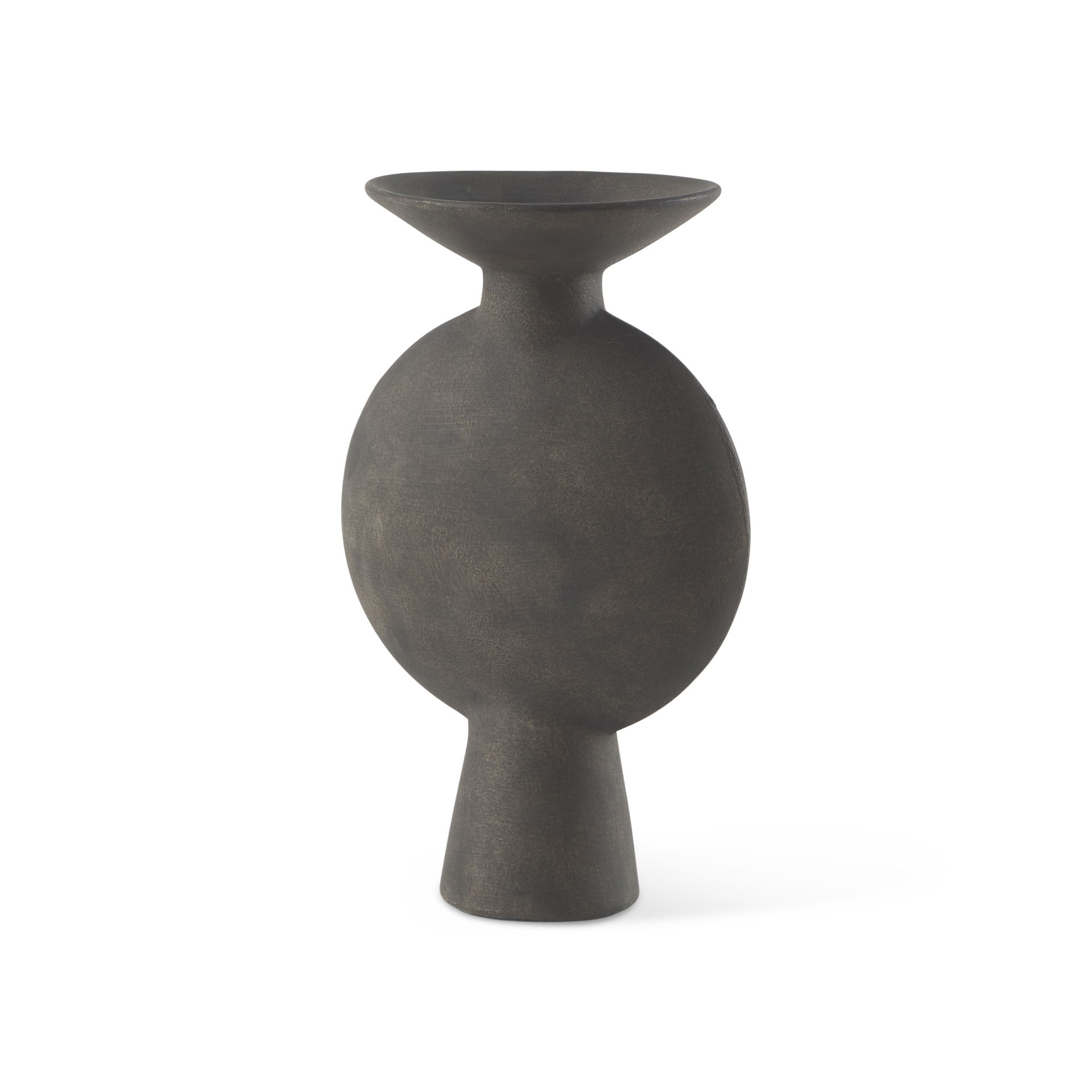 Kaz  Earthy Brown Ceramic Vase large image 