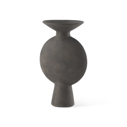 Kaz  Earthy Brown Ceramic Vase