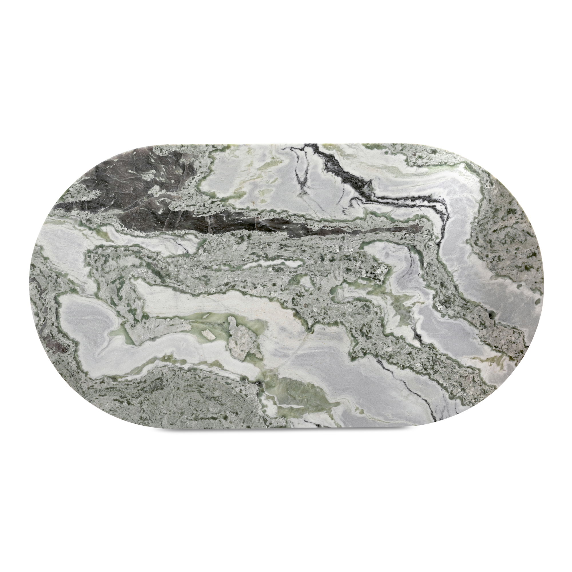 Celia Oval Dining Table Green Onyx Marble large image 