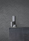 Polished Chevron Charcoal & Silver Wallpaper thumbnail 1