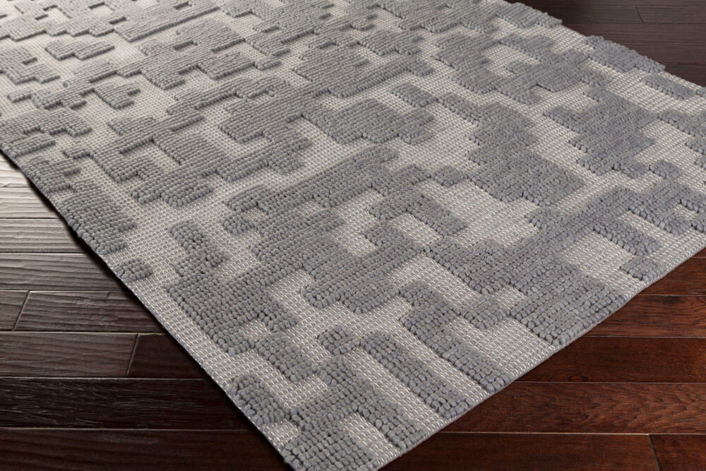 Stencil Handmade Rug, by Surya, 3' length x 2' width