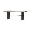 Ledger III 84x38 Brown Solid Wood Top & Base Dining Table, by Mercana, 84" length x 38" width x 30" height thumbnail 1