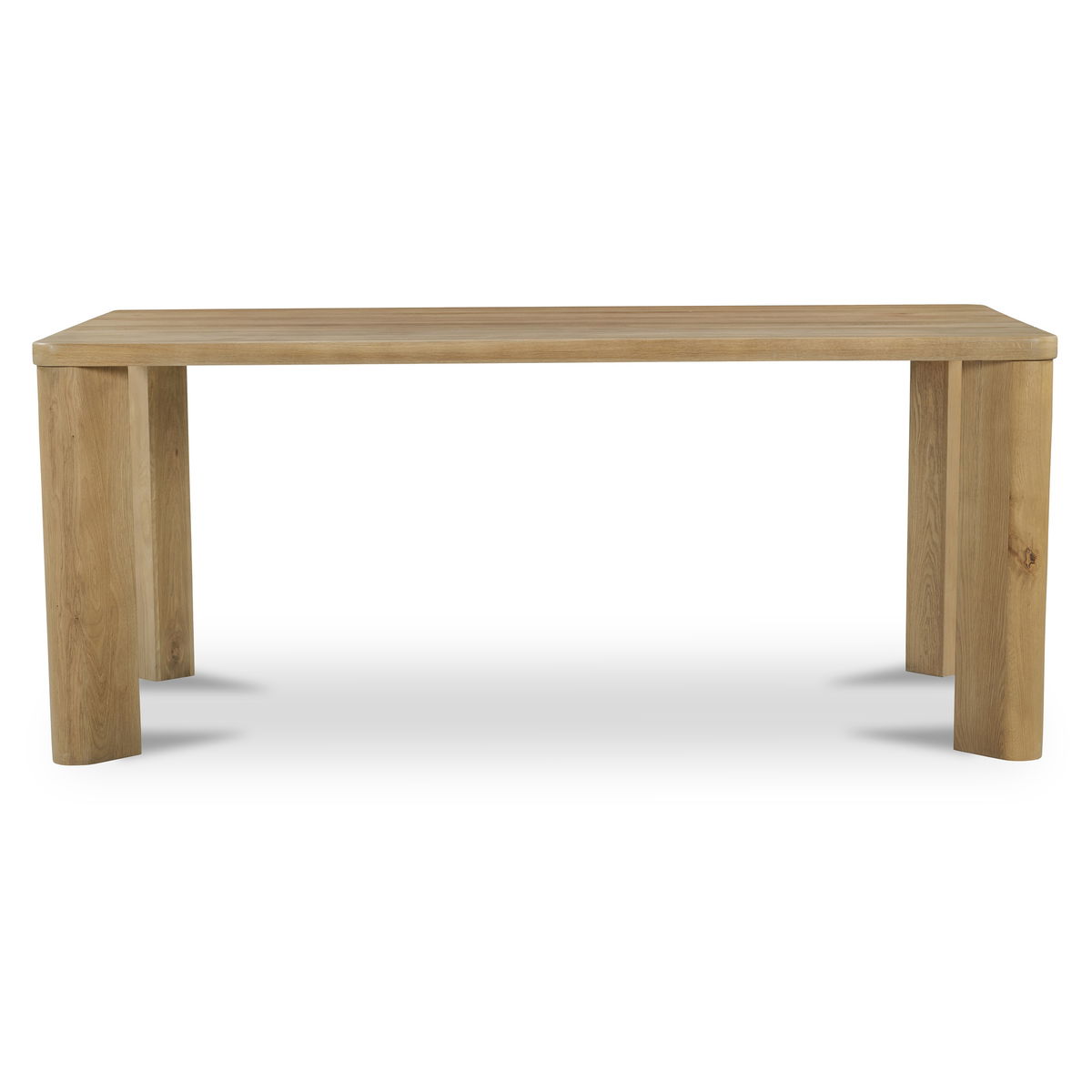 Segment Dining Table Wood Small Heritage Brown, by Moe's Home, 72" width x 30" height x 39" depth View 1
