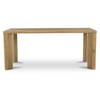 Segment Dining Table Wood Small Heritage Brown, by Moe's Home, 72" width x 30" height x 39" depth thumbnail 1