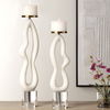 Feamelo Ivory Stone Candleholders, S/2 thumbnail 2