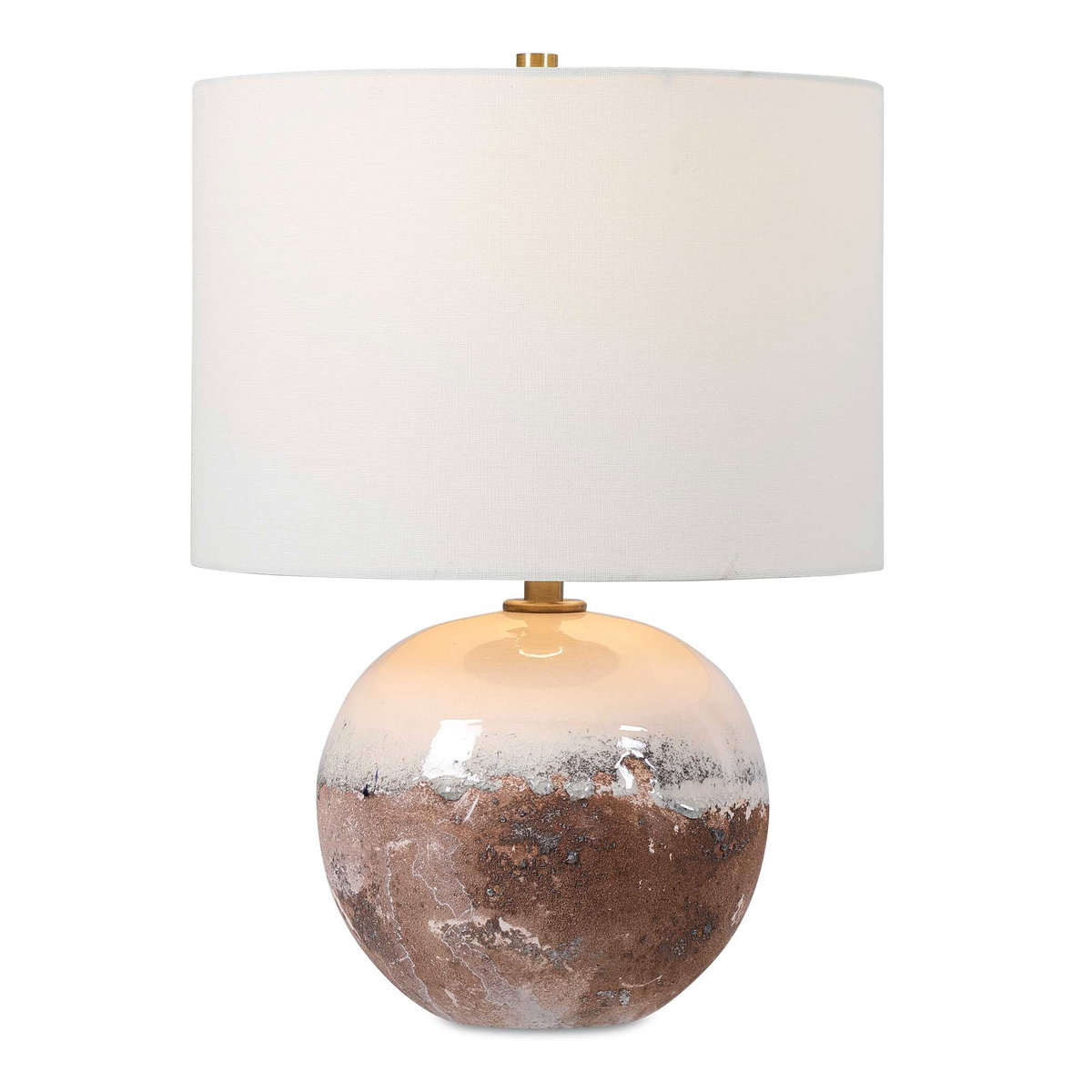 Durango Terracotta Accent Lamp, Table Lamp by Uttermost, 13" width x 18" height x 13" depth View 1