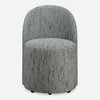 Roll With It Teal Dining Chair, by Uttermost, 21.5" width x 32" height x 23.25" depth thumbnail 1