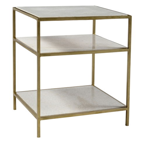 Higgins Side Table Brass