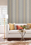 Quill Stripe Dark Grey Wallpaper, by York Wall, 27' length x 2'3" width x 0.02" depth thumbnail 2