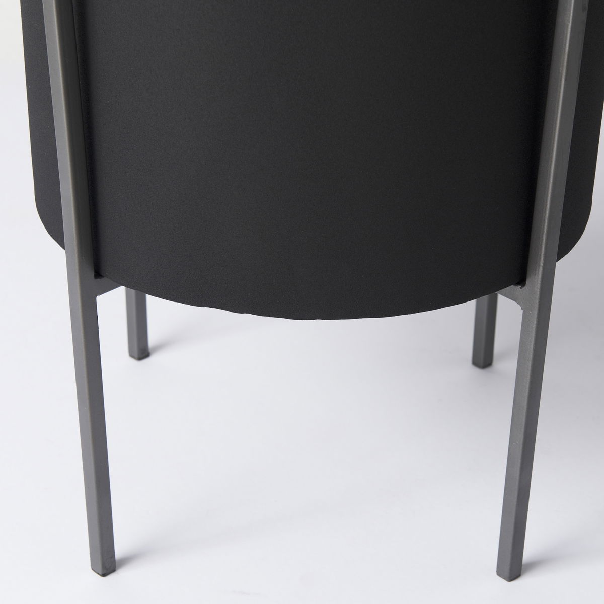 Claypoole (Set of 3) Black Plant Stands, Planter by Mercana, 15" length x 15" width x 24.5" height View 9