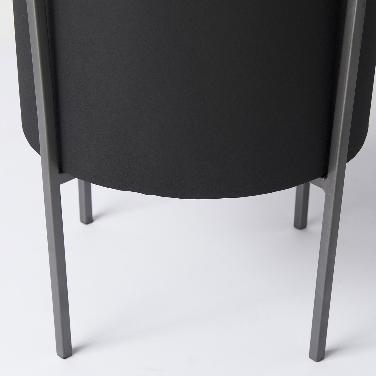 Claypoole (Set of 3) Black Plant Stands, Planter by Mercana, 15" length x 15" width x 24.5" height View 9