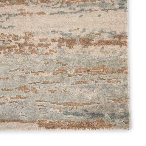 Routh Bandi Hand-Knotted Light Blue/Tan Area Rug
