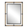 Melville Iron & Rope Mirror, by Uttermost, 2'4" width x 3'2" height x 1.5" depth thumbnail 1