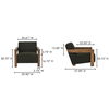 Garnet Lounge Chair Olive Wool Blend thumbnail 9