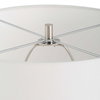 Quinn White & Silver Table Lamp, by Uttermost, 1'3" width x 2'4.75" height x 1'3" depth thumbnail 7