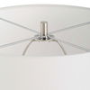 Quinn White & Silver Table Lamp, by Uttermost, 15" width x 28.75" height x 15" depth thumbnail 7