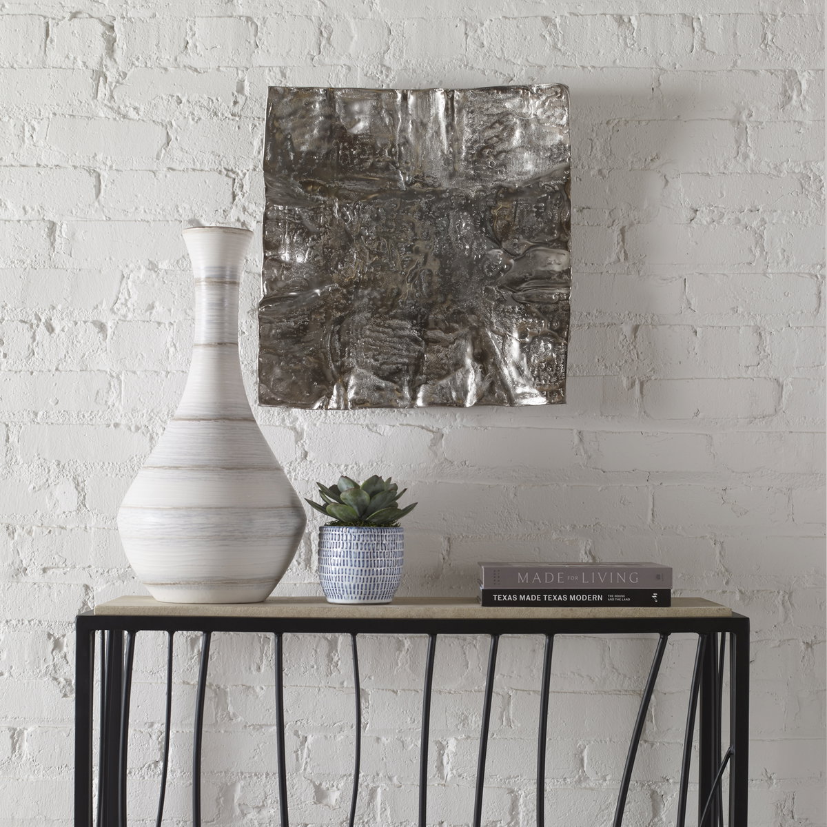 Archive Nickel Wall Decor, Art by Uttermost, 19" width x 19" height x 4" depth View 2