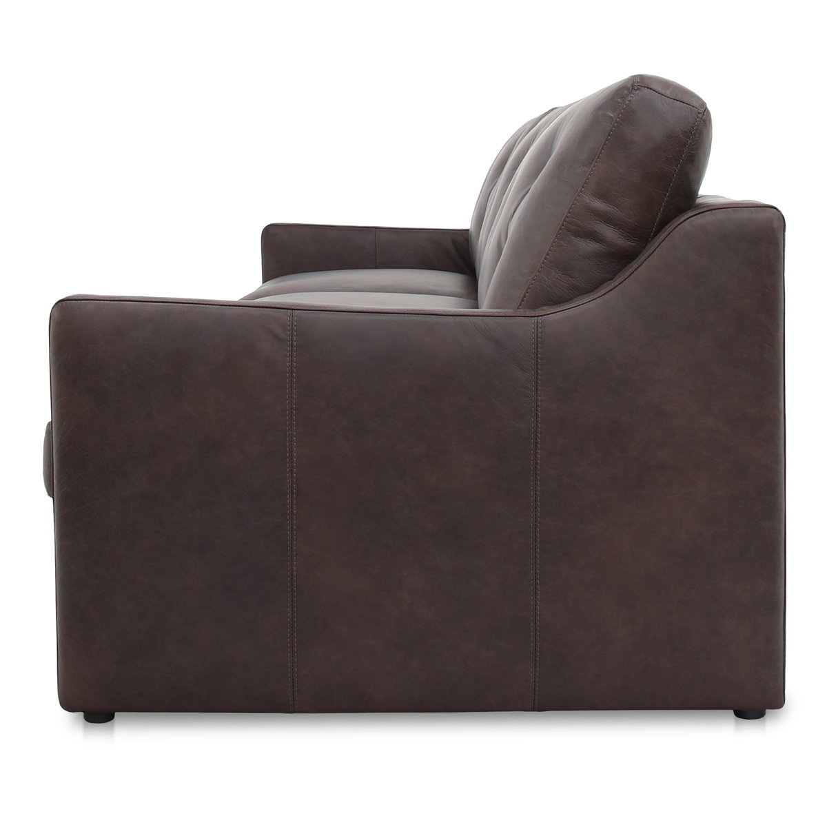 Thurlow Modular Sofa Espresso Brown Leather, Sectional Sofa by Moe's Home, 124.2" width x 33" height x 39" depth View 3
