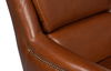 Baker Leather Swivel Chair,Havana Lthr, Seating by Sarreid, 31" length x 38" width x 38" height thumbnail 8