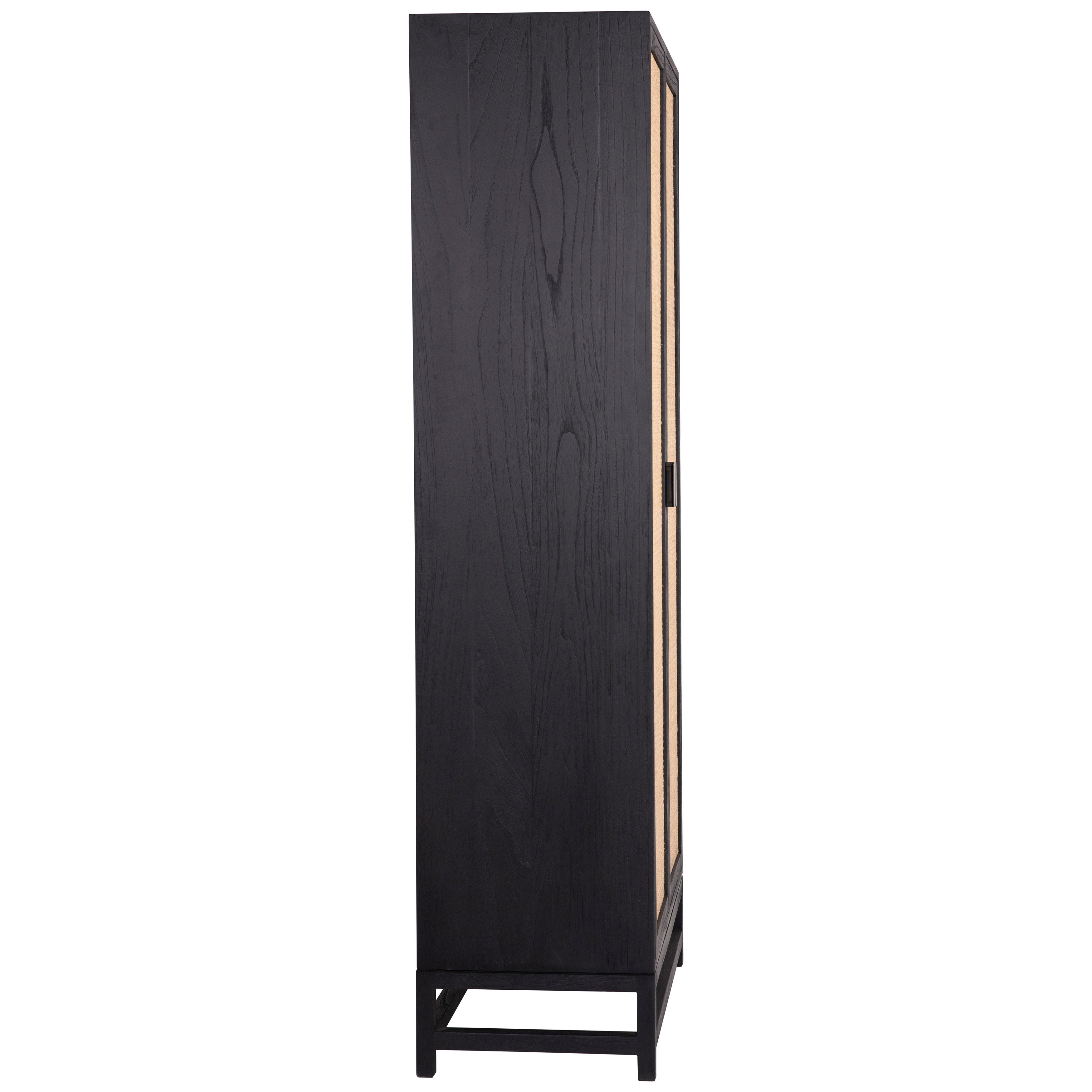 Royette Cabinet Black, Cabinets & Sideboard by Dovetail, 36" width x 78" height x 18" depth View 3