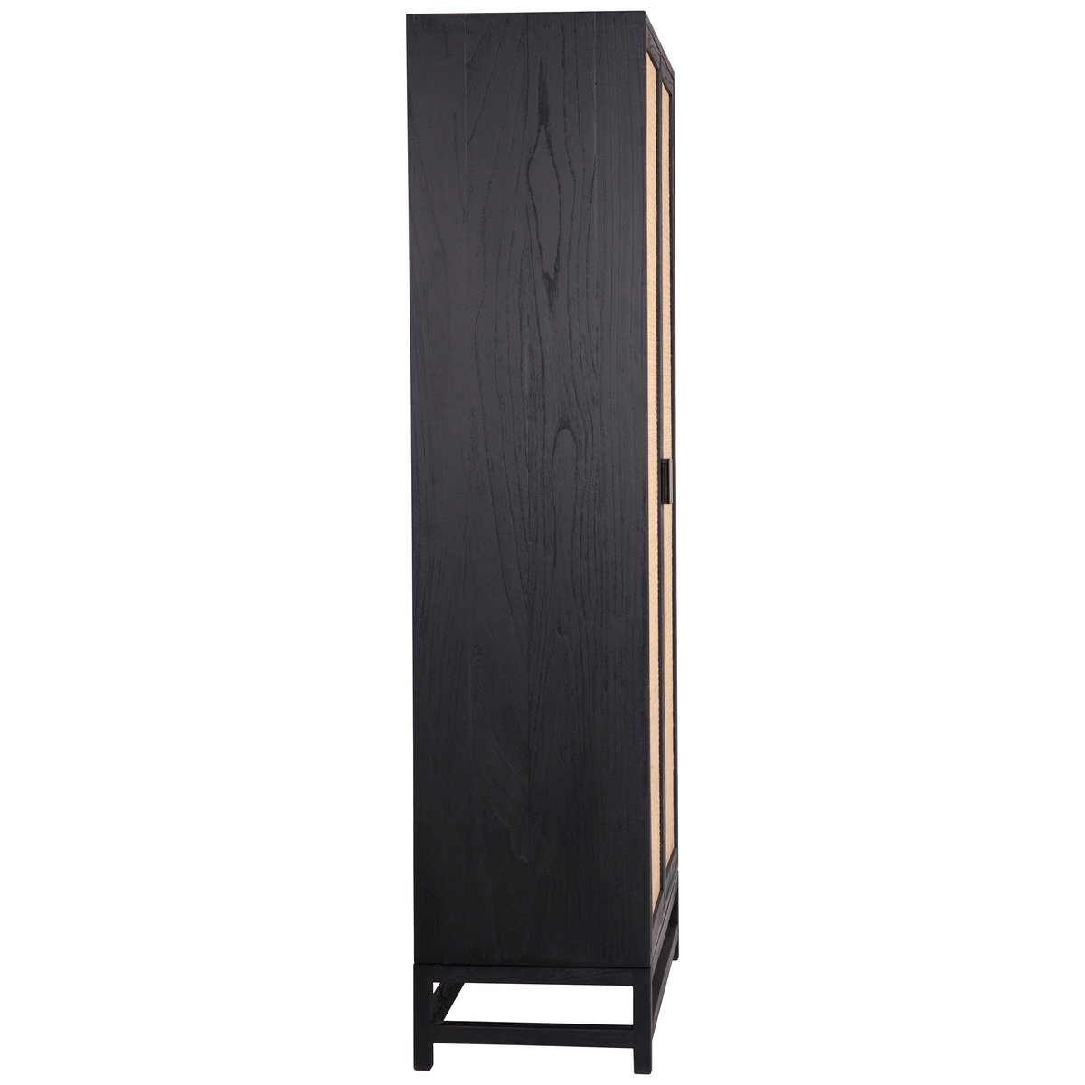 Royette Cabinet Black, Cabinets & Sideboard by Dovetail, 36" width x 78" height x 18" depth View 3