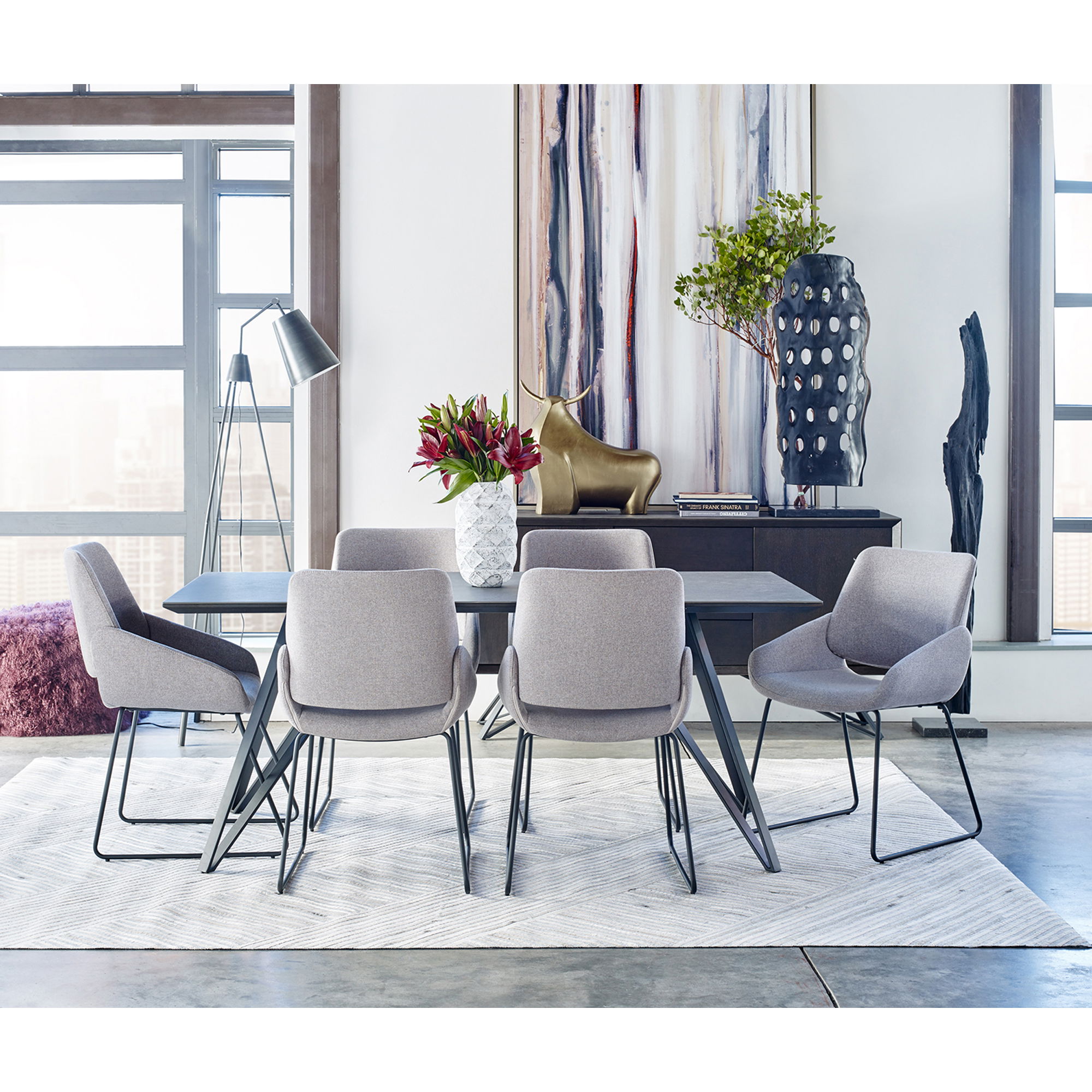 Color Swathe Large Wall Decor Multi Color large image 