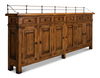 Covent Gardens Sideboard, Fruitwood, Cabinets & Sideboard by Sarreid, 96" length x 12" width x 43" height thumbnail 1