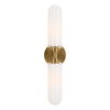 Wellsville 2 Lt Brass Sconce, Ceiling Light by Uttermost, 22" width x 5" height x 4.37" depth thumbnail 7