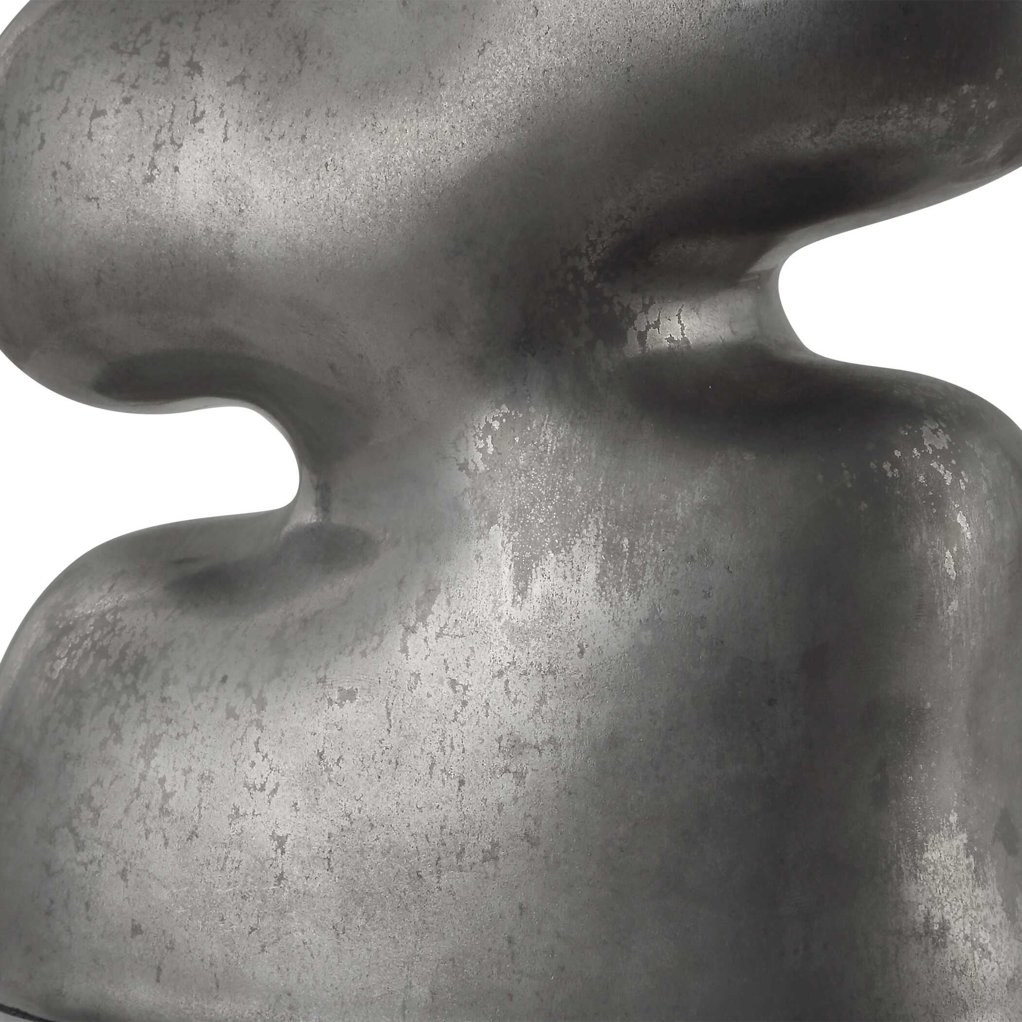 Free Flowing Nickel Table Lamp, by Uttermost, 16" width x 28.5" height x 10.5" depth View 9