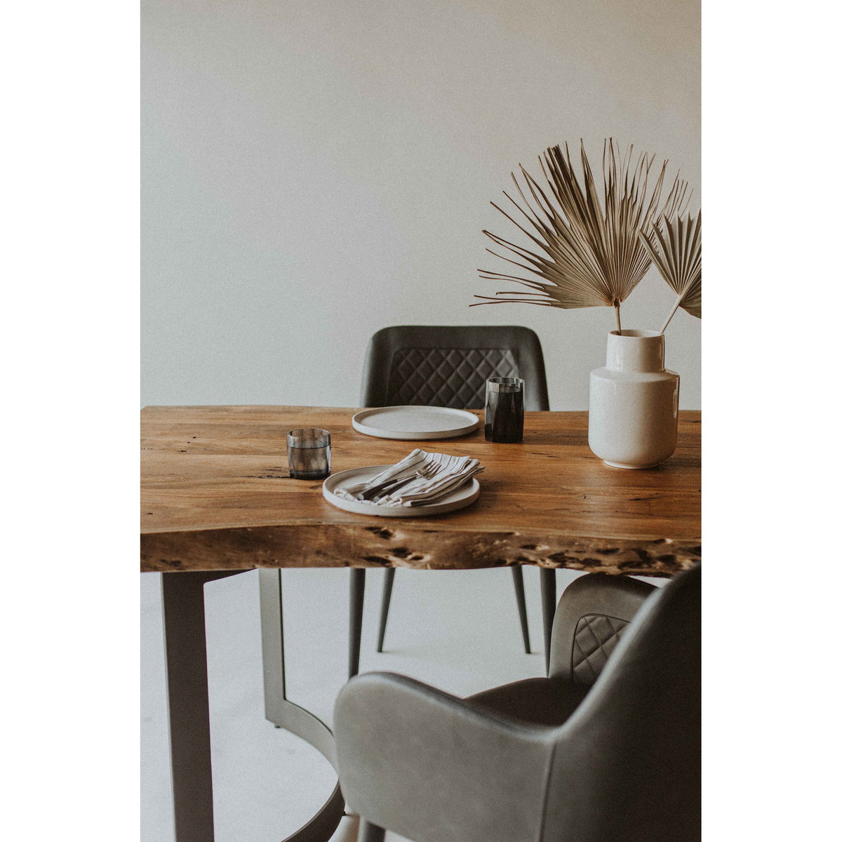 Bent Dining Table Extra Small Brown, by Moe's Home, 78" width x 29.5" height x 40" depth View 8