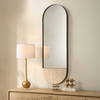 Russo Travertine Tall Oval Mirror, by Uttermost, 19.87" width x 59" height x 1.87" depth thumbnail 3
