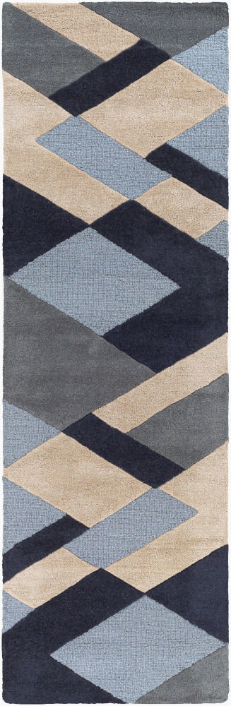 Kennedy Handmade Rug, by Surya, 8' length x 2'6" width