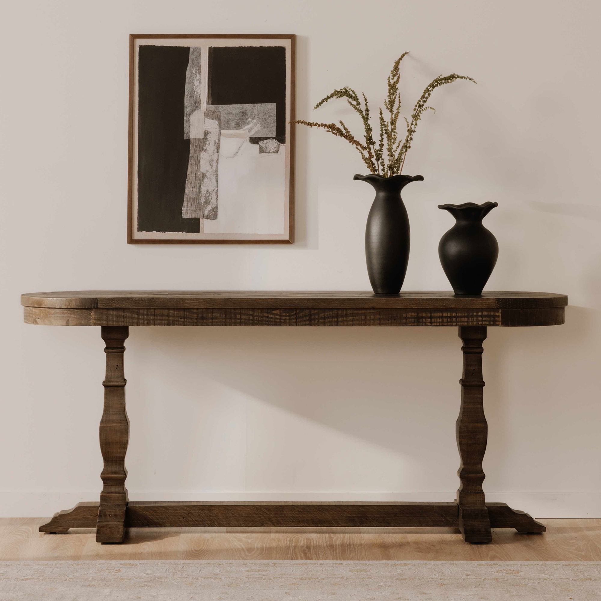 Georgia Console Table Aged Brown large image 