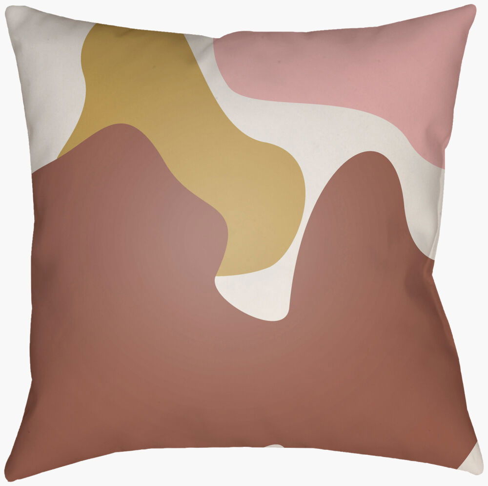 Modern Shapes Accent Pillow, Decorative Pillow by Surya, 18" length x 18" width