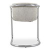 Freeman Chrome Frame Dining Chair Blended Cream - Set Of Two, by Moe's Home, 22" width x 30" height x 24" depth thumbnail 5