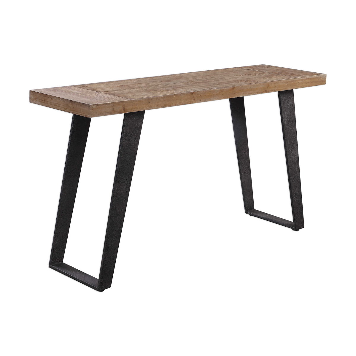 Freddy Weathered Console Table, by Uttermost, 55" width x 30" height x 15.75" depth View 4