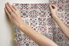 Encaustic Tile Red Peel & Stick Wallpaper thumbnail 8