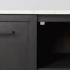 Divina Black-Brown Wood with White Marble Top and Black Metal Base Sideboard thumbnail 13