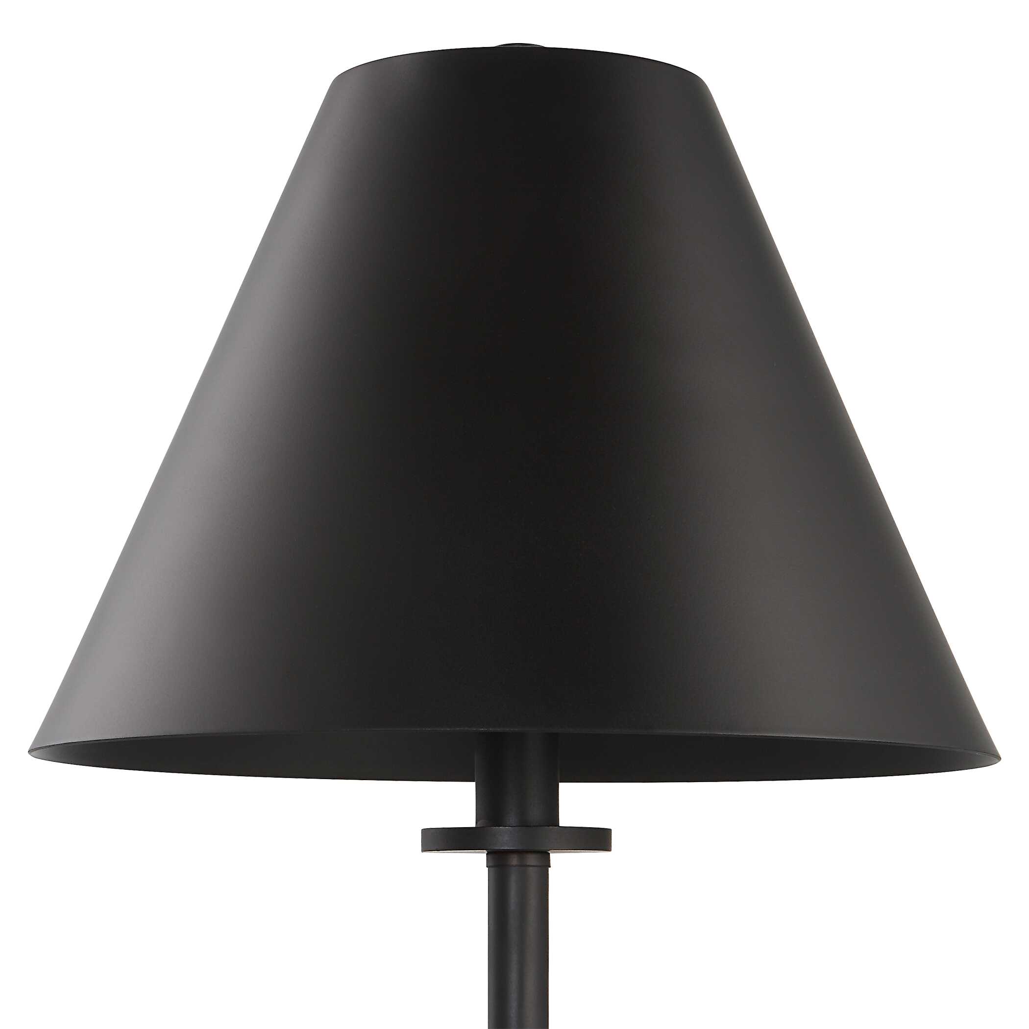 Pilot Black Buffet Lamp, by Uttermost, 10" width x 36.5" height x 10" depth View 6