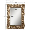 Capulin Antique Gold Mirror, by Uttermost, 3'1.5" width x 4'5.5" height x 1.37" depth thumbnail 3
