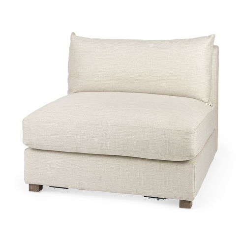 Valence  Beige Armless Sectional Piece
