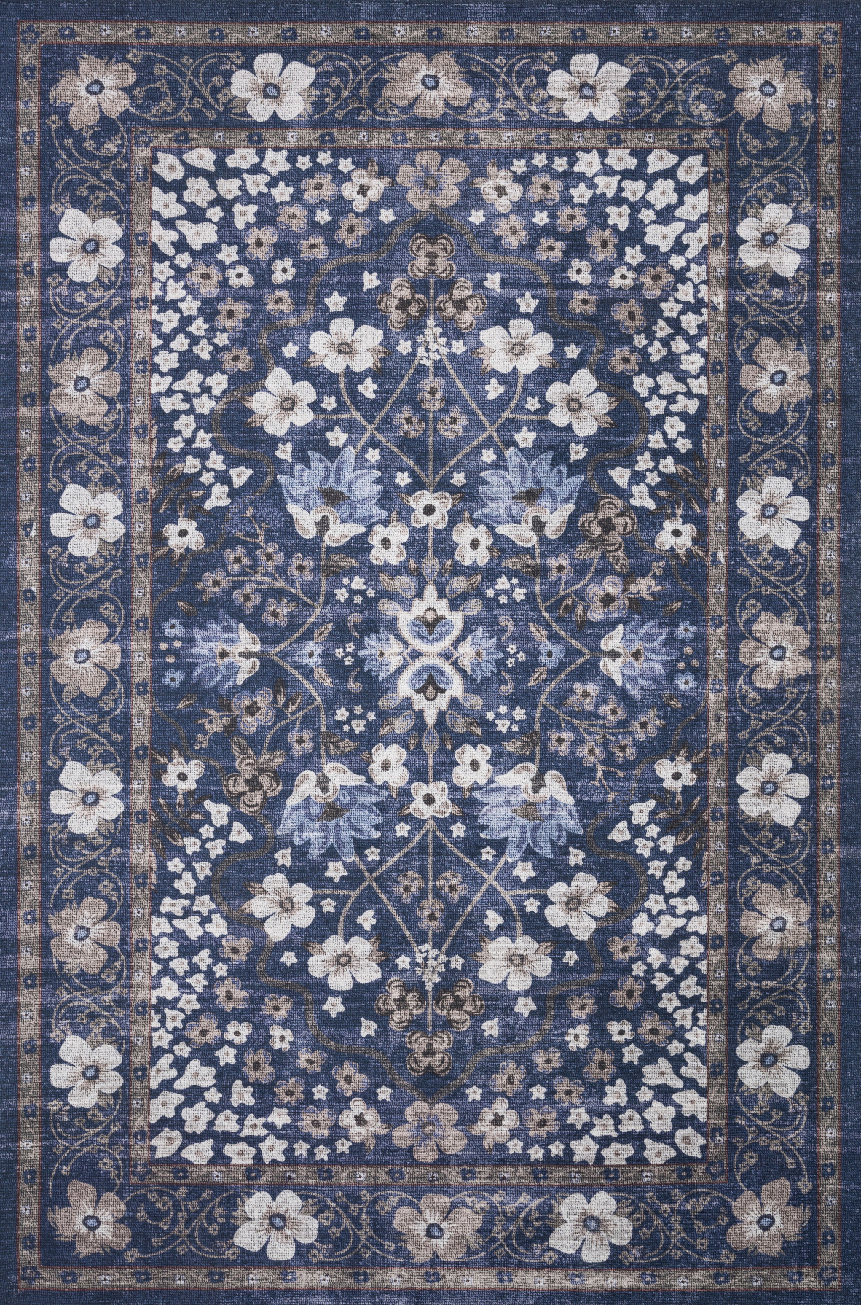 Rifle Paper Co. x Loloi Palais Rug, 2'6" length x 7'6" width View 1