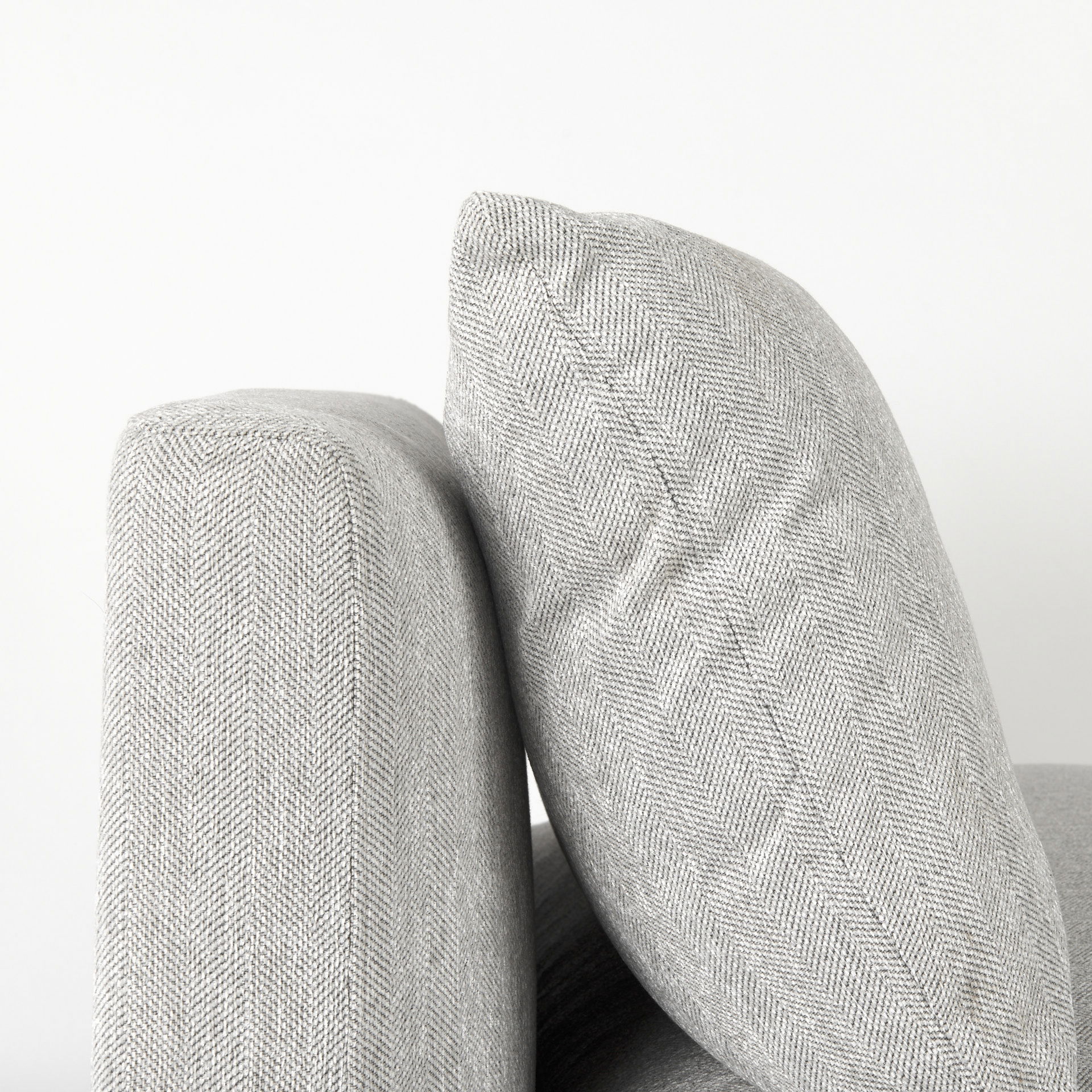 Valence 38.2L x 38.6W x 28.3H Light Gray Armless Sectional Piece, Sectional Sofa by Mercana View 9