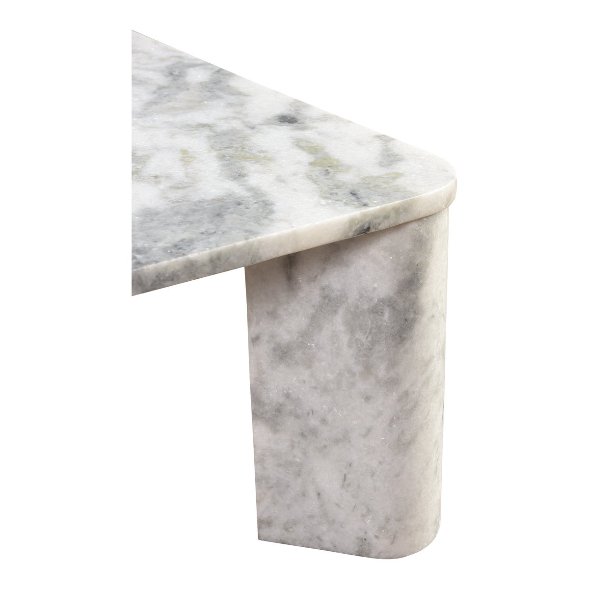 Segment Coffee Table Ashen Grey, by Moe's Home, 35.5" width x 13" height x 35.5" depth View 3