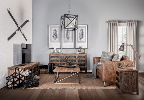 Cobain I 84" Brown Leather Two Seater Sofa