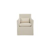 Lydia Outdoor Slipcover Dining Chair Cream, Outdoor Chair by Moe's Home, 2'2.4" width x 2'8.7" height x 2'2.2" depth thumbnail 1
